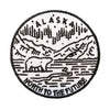 Alaska Patch Mountain & Bear - 100% Embroidery Sew or Iron-on Alaska Patch (2.5 inches wide)