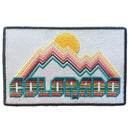 Colorado Patch - Retro Mountain Design 100% Embroidery Sew or Iron-on Colorado Patch (4in x 2.6in)-1