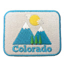 Colorado Iron-on Patch - Bluebird Mountain 100% Embroidered Sew or Iron-on Colorado Patch (2.5 inches x 2 inches)-1