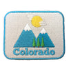 Colorado Iron-on Patch - Bluebird Mountain 100% Embroidered Sew or Iron-on Colorado Patch (2.5 inches x 2 inches)