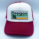 Oregon Trucker Hat - Retro Camping Snapback Hat-3