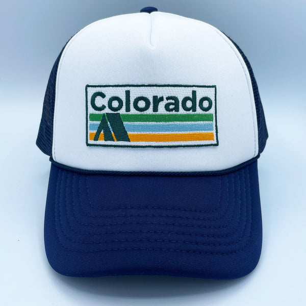 Colorado Trucker Hat - Retro Camping Colorado Snapback Hat /Adult Hat