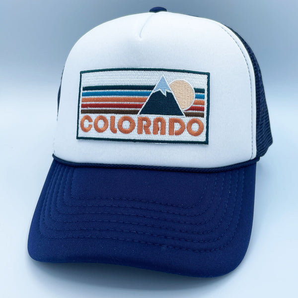 Colorado Trucker Hat - Retro Mountain Colorado Snapback Hat /Adult Hat