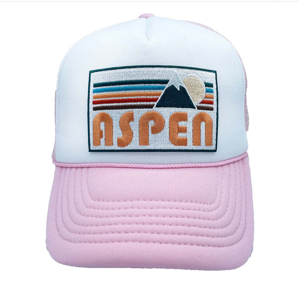 Aspen, Colorado Trucker Hat - Retro Mountain Snapback Aspen Hat / Adult Hat