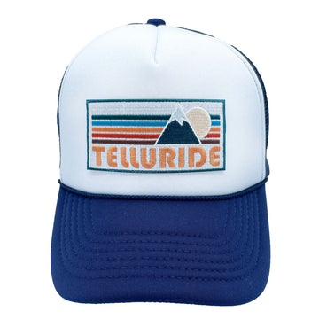 Telluride, Colorado Trucker Hat - Retro Mountain Snapback Hat - 0