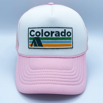 Colorado Trucker Hat - Retro Camping Snapback Hat - 0