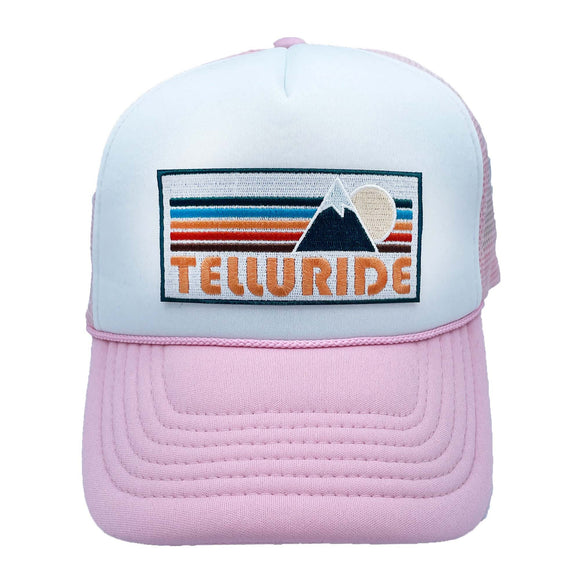 Telluride, Colorado Trucker Hat - Retro Mountain Snapback Hat