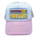 Austin, Texas Trucker Hat - Retro Sun Snapback Hat-4
