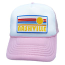 Nashville, Tennessee Trucker Hat - Retro Sun Snapback Hat-2