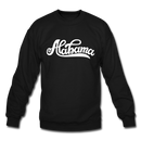 Alabama Sweatshirt - Hand Lettered Alabama Crewneck Sweatshirt - black