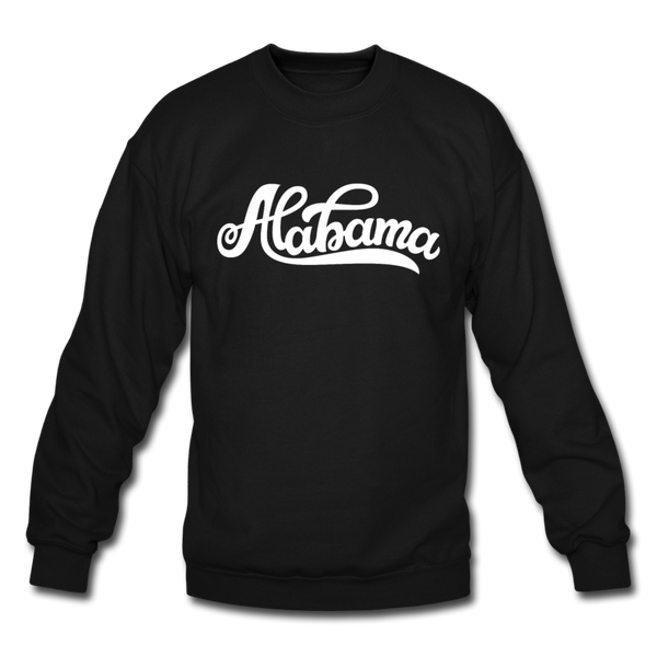 Alabama Sweatshirt - Hand Lettered Alabama Crewneck Sweatshirt - black
