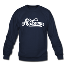 Alabama Sweatshirt - Hand Lettered Alabama Crewneck Sweatshirt - navy
