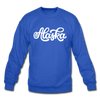 Alaska Sweatshirt - Hand Lettered Alaska Crewneck Sweatshirt - royal blue
