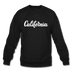 California Sweatshirt - Hand Lettered California Crewneck Sweatshirt - black