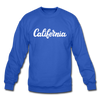 California Sweatshirt - Hand Lettered California Crewneck Sweatshirt - royal blue
