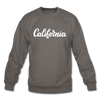 California Sweatshirt - Hand Lettered California Crewneck Sweatshirt - asphalt gray