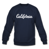 California Sweatshirt - Hand Lettered California Crewneck Sweatshirt - navy