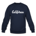 California Sweatshirt - Hand Lettered California Crewneck Sweatshirt - navy
