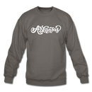 Arkansas Sweatshirt - Hand Lettered Arkansas Crewneck Sweatshirt - asphalt gray