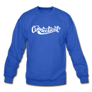Connecticut Sweatshirt - Hand Lettered Connecticut Crewneck Sweatshirt - royal blue