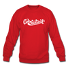 Connecticut Sweatshirt - Hand Lettered Connecticut Crewneck Sweatshirt - red
