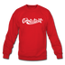 Connecticut Sweatshirt - Hand Lettered Connecticut Crewneck Sweatshirt - red