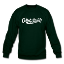Connecticut Sweatshirt - Hand Lettered Connecticut Crewneck Sweatshirt - forest green