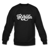 Florida Sweatshirt - Hand Lettered Florida Crewneck Sweatshirt - black