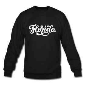 Florida Sweatshirt - Hand Lettered Florida Crewneck Sweatshirt - black