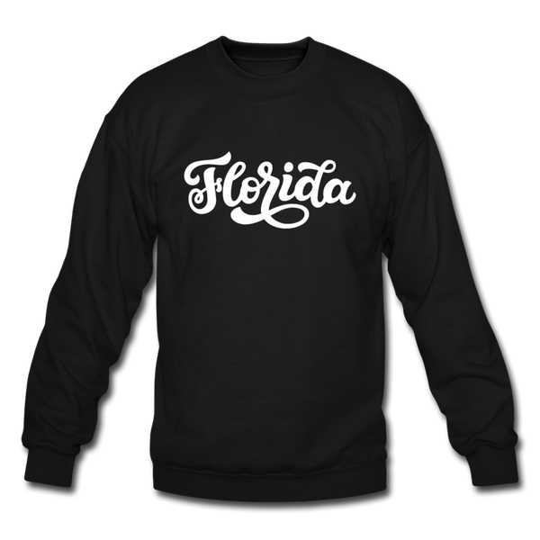 Florida Sweatshirt - Hand Lettered Florida Crewneck Sweatshirt - black