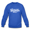 Florida Sweatshirt - Hand Lettered Florida Crewneck Sweatshirt - royal blue