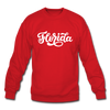 Florida Sweatshirt - Hand Lettered Florida Crewneck Sweatshirt - red