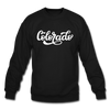 Colorado Sweatshirt - Hand Lettered Colorado Crewneck Sweatshirt - black