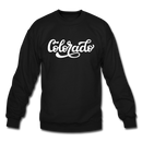 Colorado Sweatshirt - Hand Lettered Colorado Crewneck Sweatshirt - black