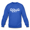 Colorado Sweatshirt - Hand Lettered Colorado Crewneck Sweatshirt - royal blue