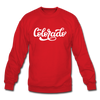 Colorado Sweatshirt - Hand Lettered Colorado Crewneck Sweatshirt - red