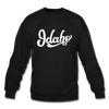 Idaho Sweatshirt - Hand Lettered Idaho Crewneck Sweatshirt - black