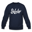Idaho Sweatshirt - Hand Lettered Idaho Crewneck Sweatshirt - navy