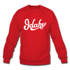 Idaho Sweatshirt - Hand Lettered Idaho Crewneck Sweatshirt - red
