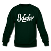 Idaho Sweatshirt - Hand Lettered Idaho Crewneck Sweatshirt - forest green