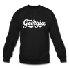 Georgia Sweatshirt - Hand Lettered Georgia Crewneck Sweatshirt - black