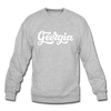 Georgia Sweatshirt - Hand Lettered Georgia Crewneck Sweatshirt - heather gray
