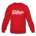 Georgia Sweatshirt - Hand Lettered Georgia Crewneck Sweatshirt - red