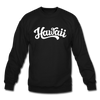 Hawaii Sweatshirt - Hand Lettered Hawaii Crewneck Sweatshirt - black