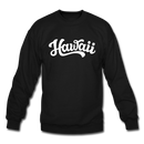 Hawaii Sweatshirt - Hand Lettered Hawaii Crewneck Sweatshirt - black