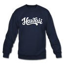 Hawaii Sweatshirt - Hand Lettered Hawaii Crewneck Sweatshirt - navy