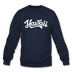 Hawaii Sweatshirt - Hand Lettered Hawaii Crewneck Sweatshirt - navy