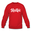 Hawaii Sweatshirt - Hand Lettered Hawaii Crewneck Sweatshirt - red