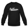 Indiana Sweatshirt - Hand Lettered Indiana Crewneck Sweatshirt - black