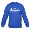 Indiana Sweatshirt - Hand Lettered Indiana Crewneck Sweatshirt - royal blue